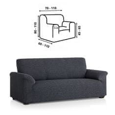 TIMMLUX Premium raztegljiva prevleka za fotelj - enosed 70-100 cm črno-bela (siva) stretch EU kvaliteta