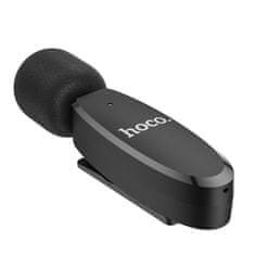 Hoco Brezžični mikrofon za pametni telefon USB-C za vloge, TikTok, facebook, YouTube L15 črn