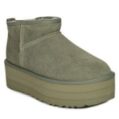 Ugg Australia Škornji zelena 41 EU Classic Ultra Mini Platform Shaded Clover