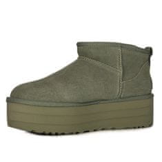 Ugg Australia Škornji zelena 40 EU Classic Ultra Mini Platform Shaded Clover