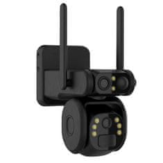 Secutek Y10-4G-Q11 dvojna leča vrtljiva zunanja sončna kamera za sim kartico