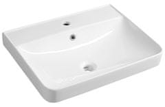 AQUALINE AQUALINE Pravokotno Keramično Umyvadlo 60x45cm, Bela