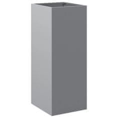Vidaxl Cvetlično korito srebrno 32x29x75 cm pocinkano jeklo