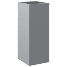 Vidaxl Cvetlično korito srebrno 32x29x75 cm pocinkano jeklo