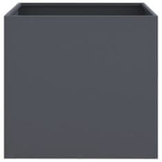 Vidaxl Cvetlično korito 2 kosa antracit 42x40x39 cm valjano jeklo