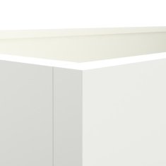 Vidaxl Cvetlično korito belo 62x30x29 cm jeklo