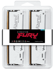 Kingston Fury Beast RGB pomnilnik RAM, 32GB (2x16GB), DDR5-6000, DIMM PC5-48000 CL36, 1.35V (KF560C36BWEAK2-32)