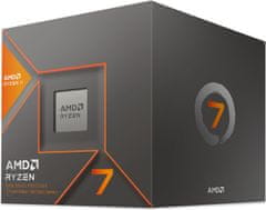 AMD Ryzen 7 8700G procesor, 8 jedrni, 16 niti, 4,2 GHz, 5,1 GHz Boost, Wraith Spire (100-100001236BOX)