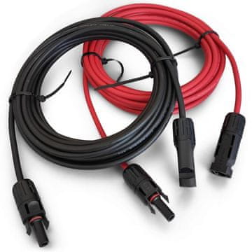 ANFIL Solarni kabel 6 mm2 (10 AWG) s priključki MC4 na obeh koncih.