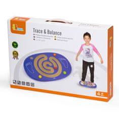 Viga Toys Senzorična lesena ravnotežna deska z labirintom