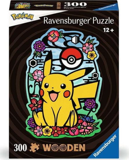 Ravensburger Pikachu lesena obrisna sestavljanka 300 kosov