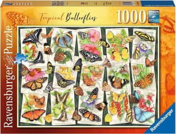 Ravensburger Puzzle Tropski metulji 1000 kosov