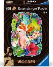 Ravensburger Lesena obrisna sestavljanka Čudovite ptice 300 kosov