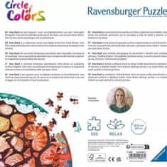 Ravensburger Okrogla sestavljanka Krog barv: Školjke 500 kosov