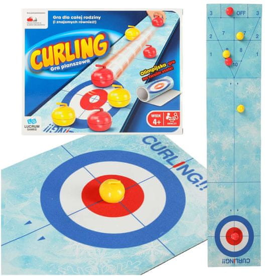 WOWO Curling namizna igra za otroke - LUCRUM GAMES Curling namizna arkadna igra za otroke 4+