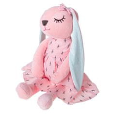 WOWO Plišasti zajček roza - Roza plišasti zajček - maskota 52 cm