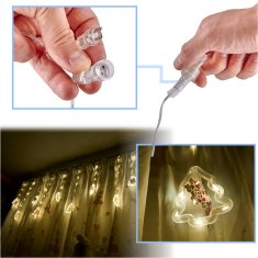 WOWO LED viseče lučke za božič - božične LED viseče lučke s slikami na drevesih, 3 m, 10 USB žarnic