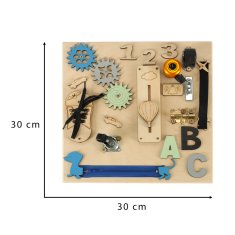 WOWO Izdelek iz naravnega lesa - lesena plošča za rokovanje 30x30 cm za Marketplace