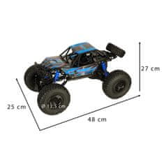 WOWO 4WD Climbing Crawler Avto na daljinsko upravljanje - RC Remote Control Car 4WD Climbing Crawler Car 1:10, 48 cm, modra