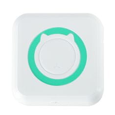 WOWO Photo Mini Thermal Printer - Mini termalni tiskalnik za fotografske nalepke z modrim kvadratnim kablom USB