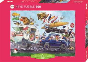 Heye Puzzle Cartoon Classics: Going on Vacation! 500 kosov