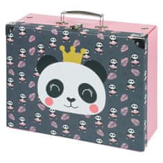 BAAGL Zložljiv šolski kovček - Panda s priborom