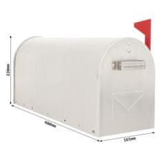 Rottner Poštni nabiralnik US MAILBOX ALU srebrni
