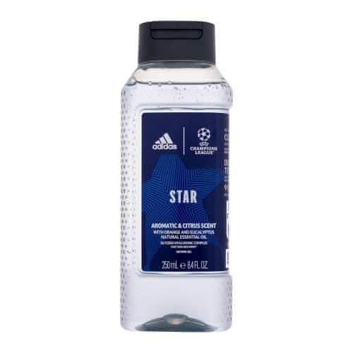 Adidas UEFA Champions League Star osvežilen gel za prhanje z vonjem pomaranče in evkaliptusa za moške