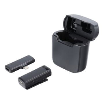 MG S11 Lavalier mikrofon Lightning + etui za polnjenje, črna