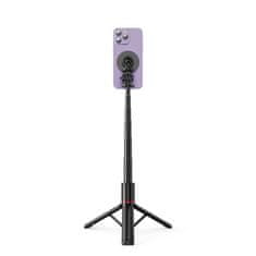 Tech-protect L06S bluetooth selfie stick s stojalom, črna