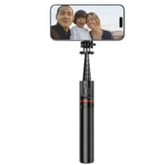 Tech-protect L06S bluetooth selfie stick s stojalom, črna