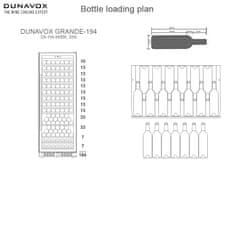 Dunavox Vinska vitrina DX-194.490BK samostoječa/vgradna