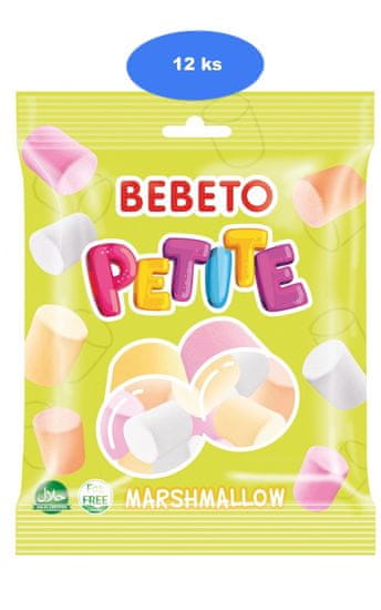 Bebeto  penasti žele marshmallow Petite 60g (pak. 12)