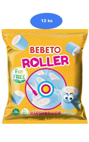 Bebeto  penasti žele Marshmallow Roller 60g (pakiranje 12 kom)