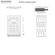 Dunavox Vinska vitrina DAUF-38.100DB podpulno vgradna