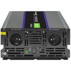 Qoltec Monolith 6000 MS valovni pretvornik napetosti | 12 V na 230 V | 3000/6000 W | USB