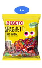 Bebeto  kisli špageti Rainbow 80g (2 kos)