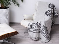 Ljubki dom Premium deka FLOWER iz turškega bombaža 150 x 200 cm