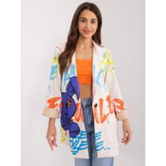 ITALY MODA Ženska jakna s potiskom LOSA krem barve DHJ-MA-18525-1.93_406130 Univerzalni
