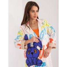 ITALY MODA Ženska jakna s potiskom LOSA krem barve DHJ-MA-18525-1.93_406130 Univerzalni