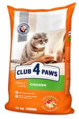 Club4Paws Premium suha hrana za odrasle mačke - piščanec 14 kg