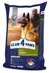 Club4Paws Premium suha hrana za delovne pse velikih in srednjih pasem SCOUT 14kg