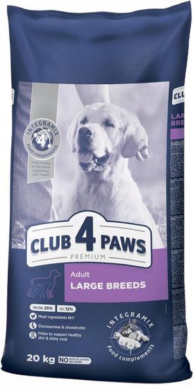 Club4Paws Premium suha hrana za pse velikih pasem 20 kg
