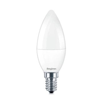 BRAYTRON LED sijalka svečka E14 5W dnevno bela 450lm CRI>80 180°
