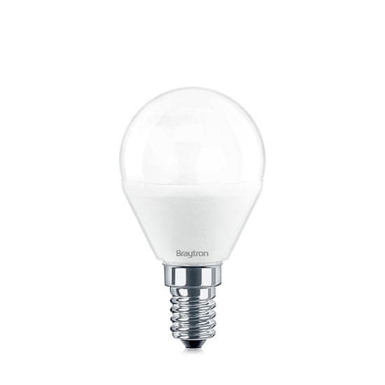 BRAYTRON LED sijalka bučka E14 5W hladno bela 450lm CRI>80 180°