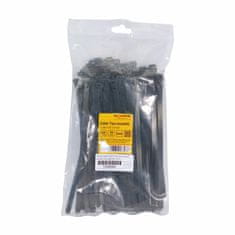 Delock vezice 200x7,5mm za večkratno uporabo črne pak/100 18757