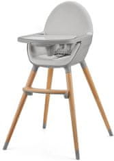 Kinderkraft FINI Jedilni stol 2, siv