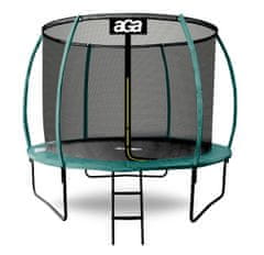 Aga SPORT EXCLUSIVE Trampolin 250 cm Temno zelena + zaščitna mreža + lestev