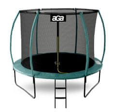 Aga SPORT EXCLUSIVE Trampolin 250 cm Temno zelena + zaščitna mreža + lestev