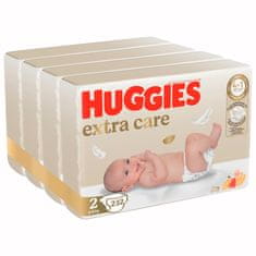 4x HUGGIES Extra Care 2 plenice za enkratno uporabo (3-6 kg) 58 kosov